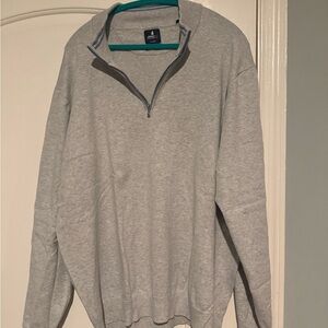 johnnie-O Light Gray Half-Zip Pullover Sweater